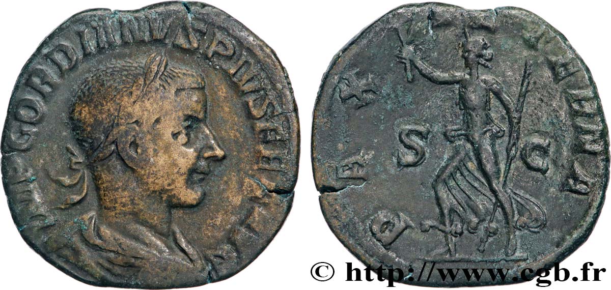 GORDIAN III Sesterce XF