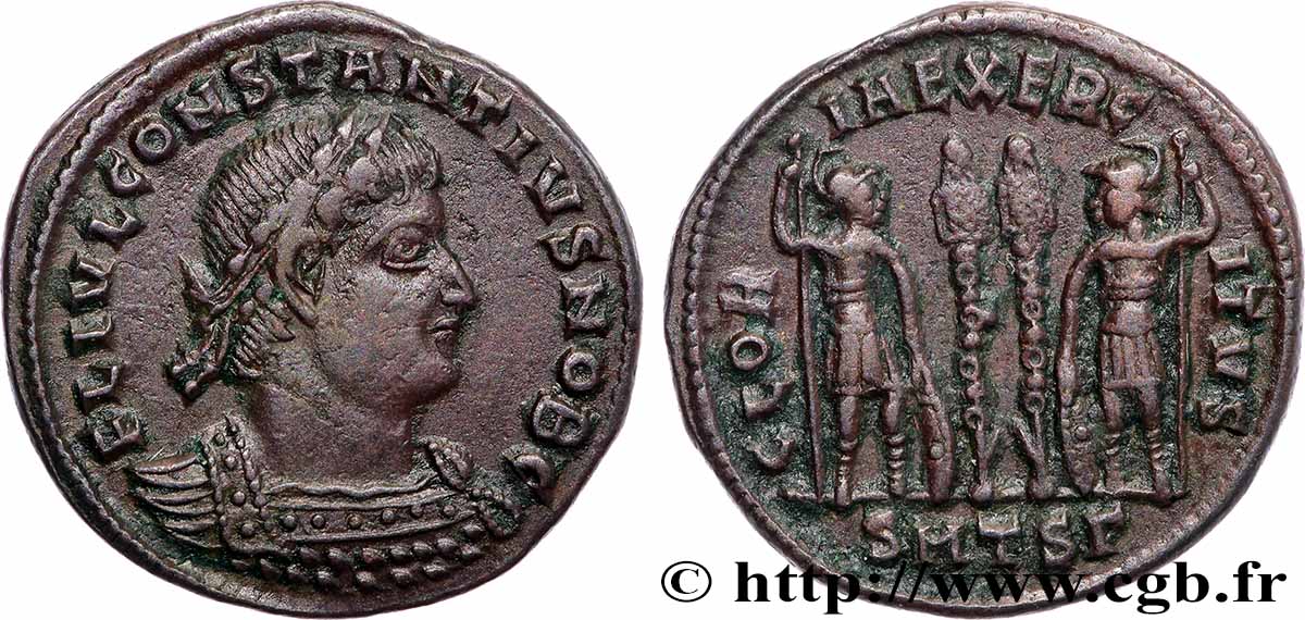 CONSTANCE II Centenionalis ou nummus SUP/TTB+