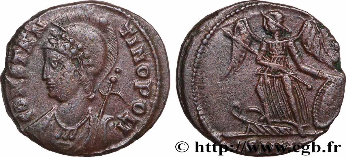 CONSTANTINOPEL Centenionalis ou nummus fVZ