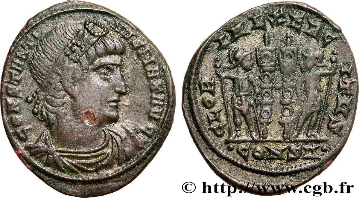 CONSTANTIN Ier LE GRAND Centenionalis ou nummus TTB+
