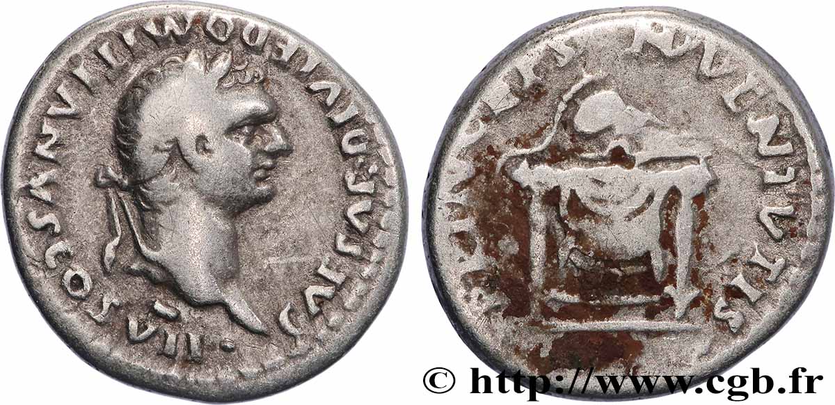 DOMITIANUS Denier XF