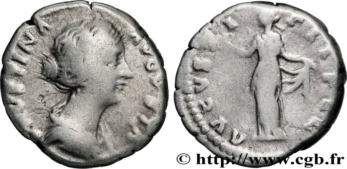 FAUSTINA MINOR Denier VF