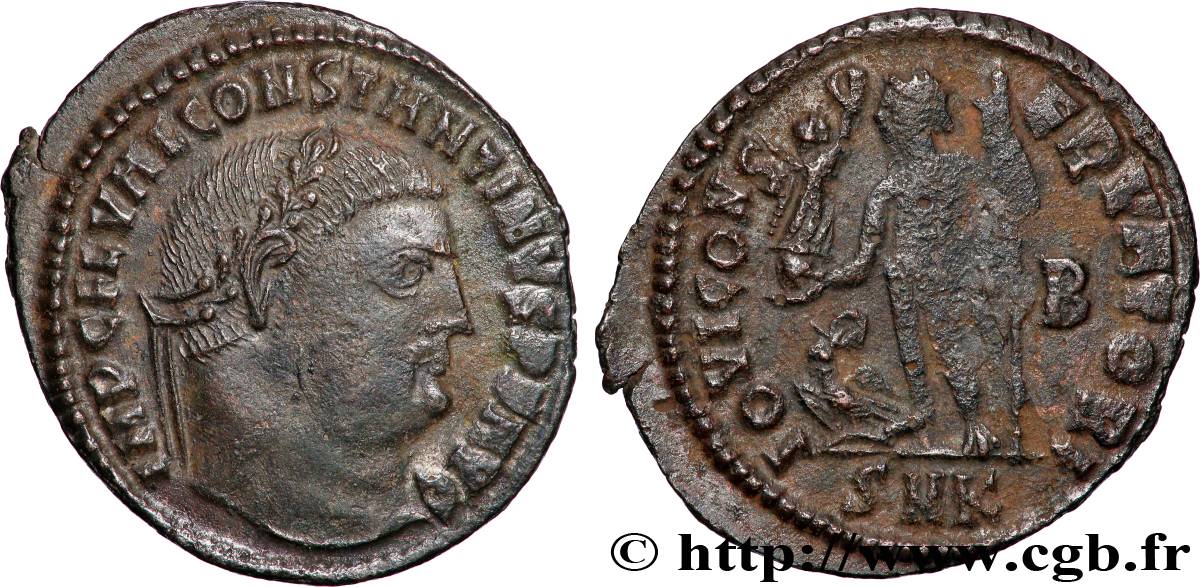 CONSTANTINE I THE GREAT Follis ou nummus AU/XF