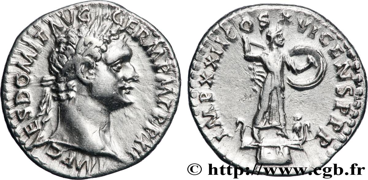 DOMITIANUS Denier AU