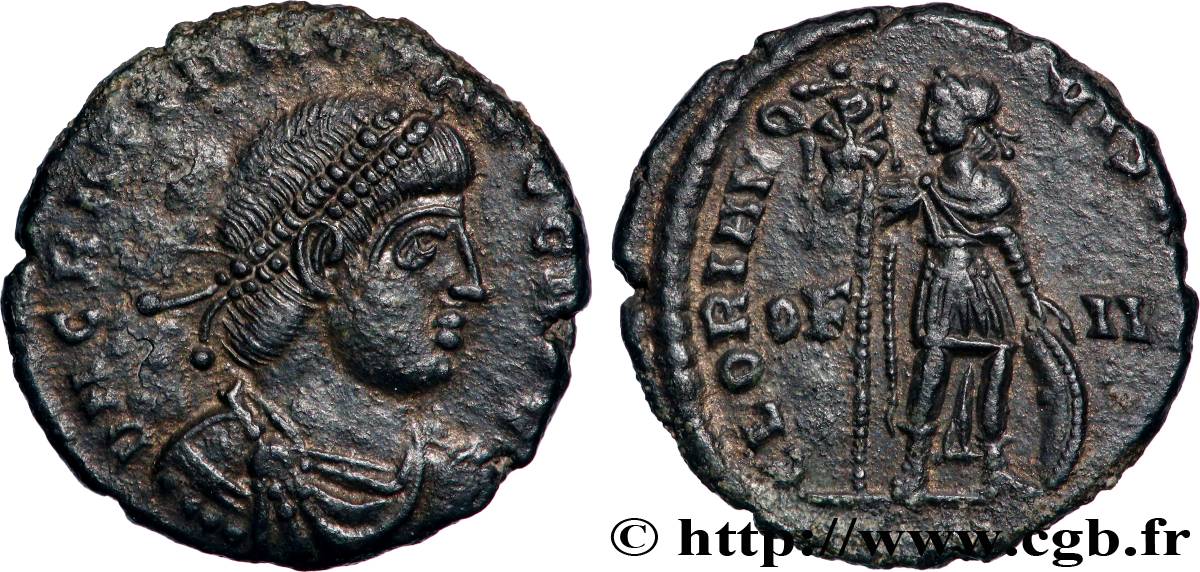 GRATIEN Nummus, (PB, Æ 3) TTB+