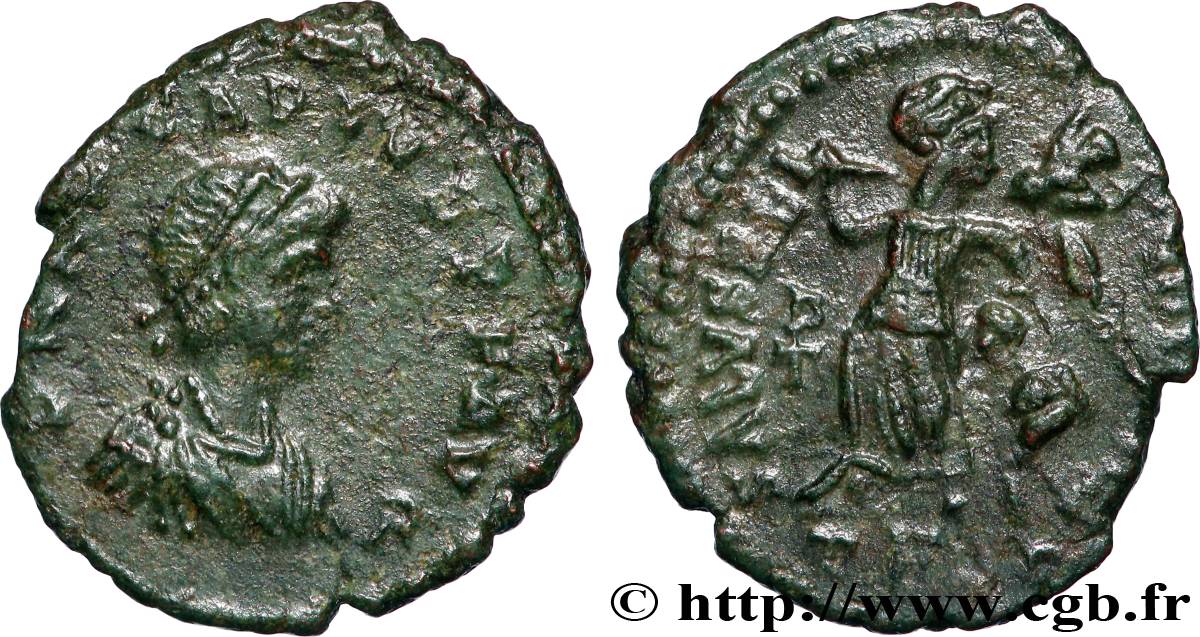 ARCADIUS Nummus, (PBQ, Æ 4) TTB+