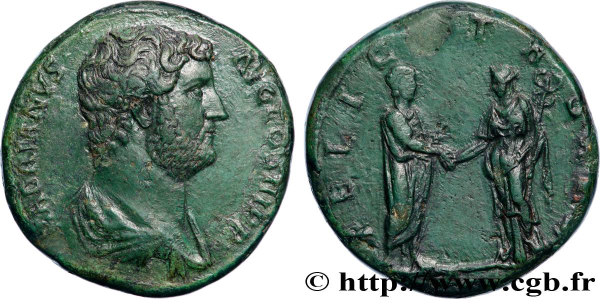 HADRIAN Sesterce AU