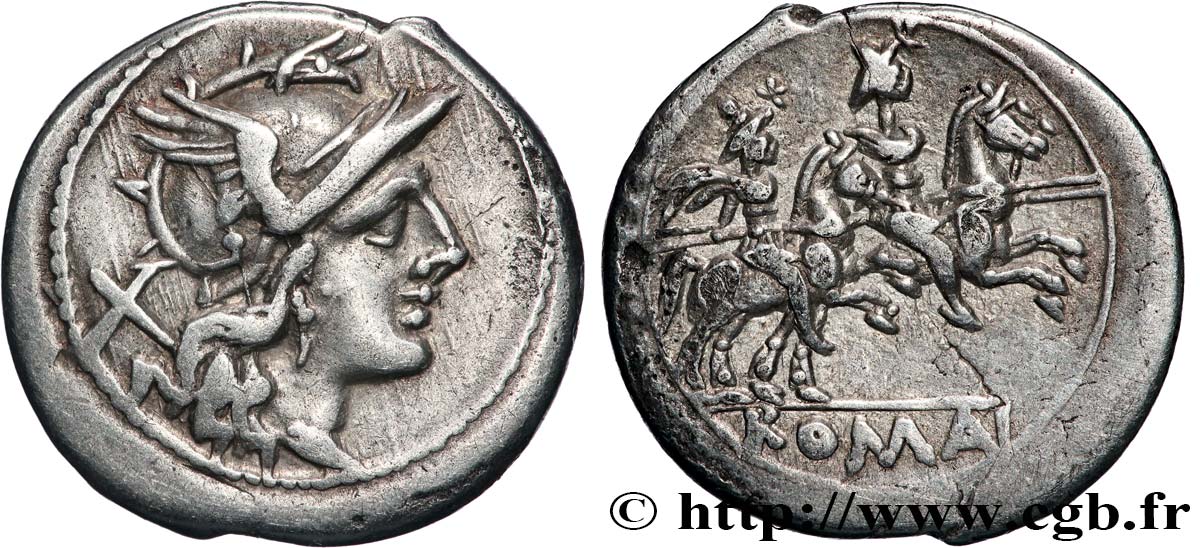 RÉPUBLIQUE ROMAINE - ANONYMES Denier TTB+