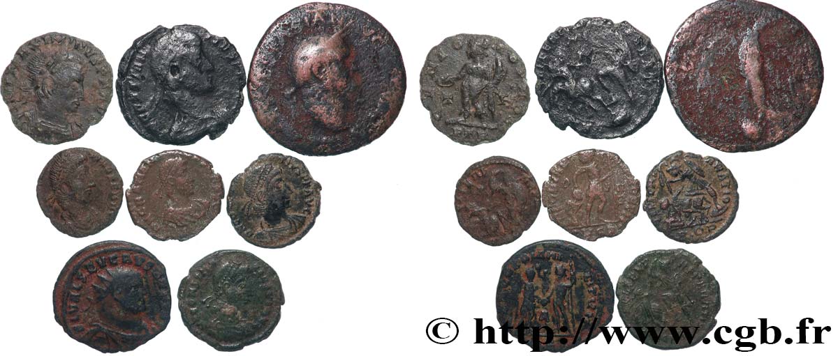 LOTS Lots de 8 monnaies lot