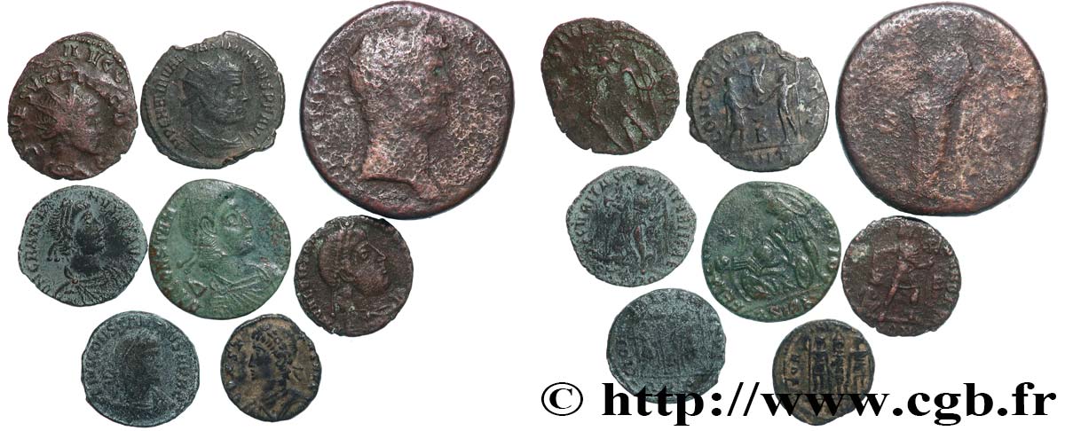 LOTS Lots de 8 monnaies lot