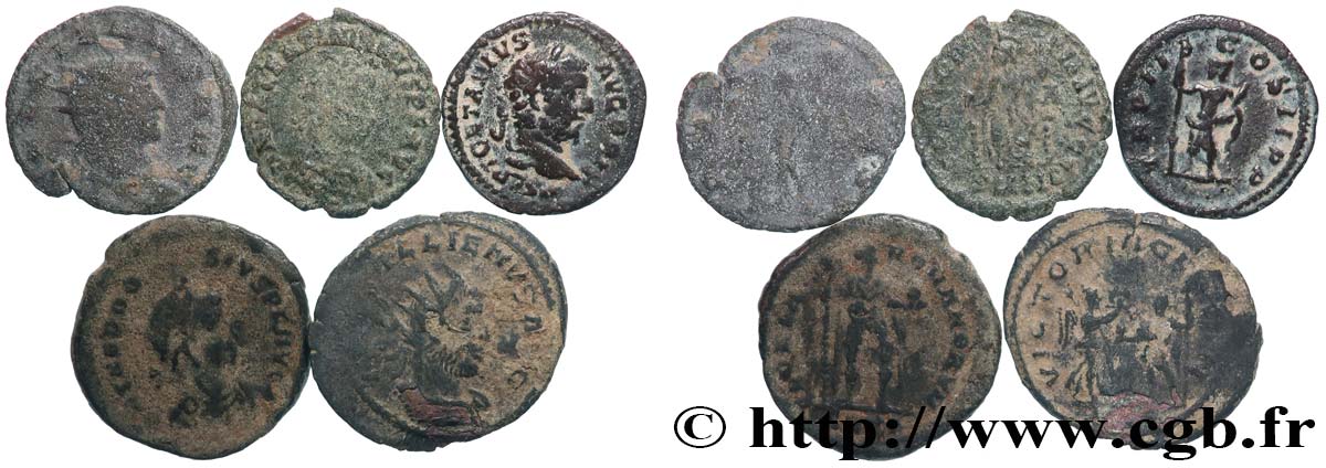 LOTS Lots de 5 monnaies lot