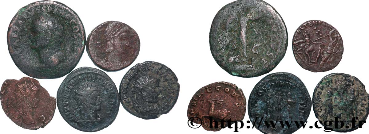 LOTS Lots de 5 monnaies lot