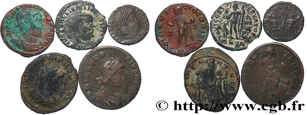 LOTS Lots de 5 monnaies lot