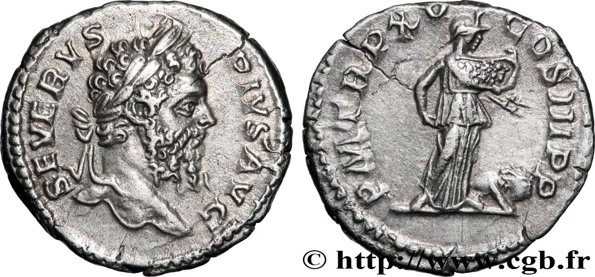 SEPTIMIUS SEVERUS Denier AU/AU