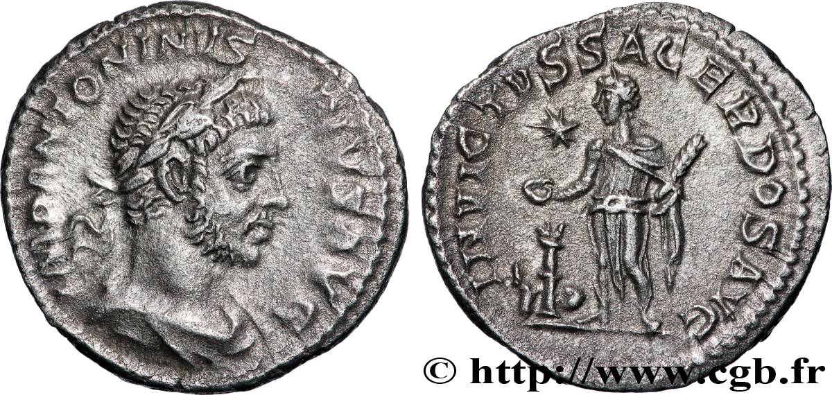 ELAGABALUS Denier AU