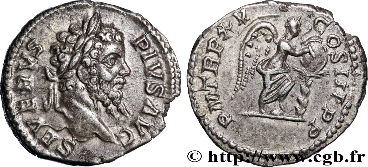 SEPTIMIUS SEVERUS Denier AU/AU