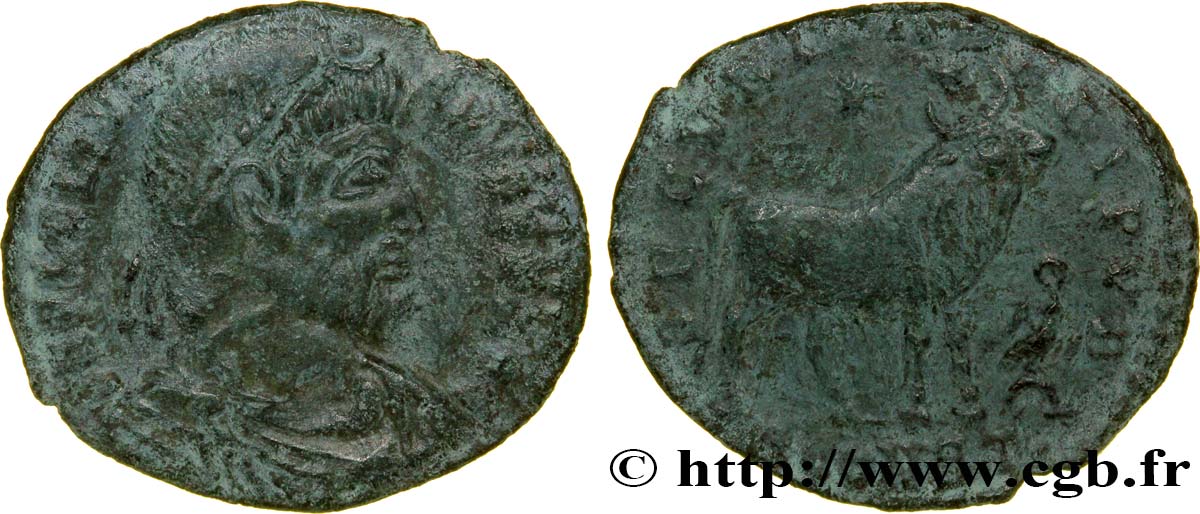 IULIANUS II DER PHILOSOPH Double maiorina, (GB, Æ 1) fSS