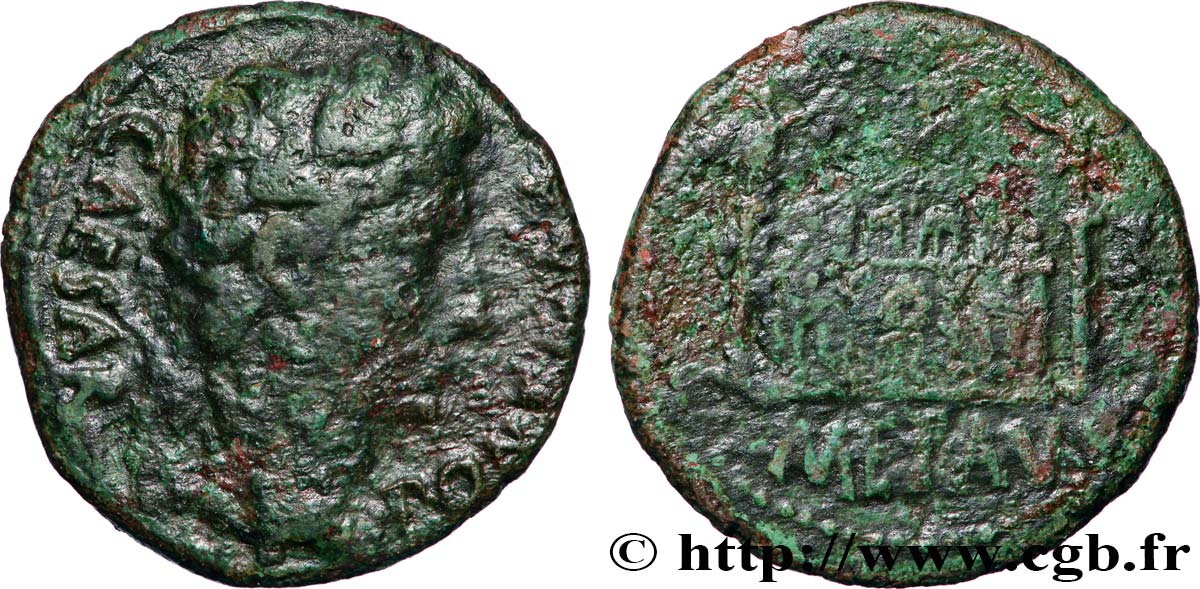 LVGDVNVM - LYON - AUGUSTE As à l autel de Lyon TB