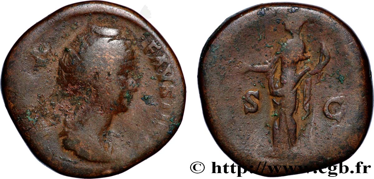 FAUSTINE MÈRE Sesterce TB