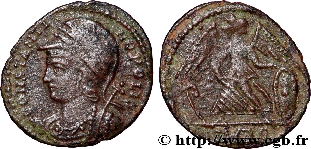 CONSTANTINOPLE Centenionalis ou nummus TTB+