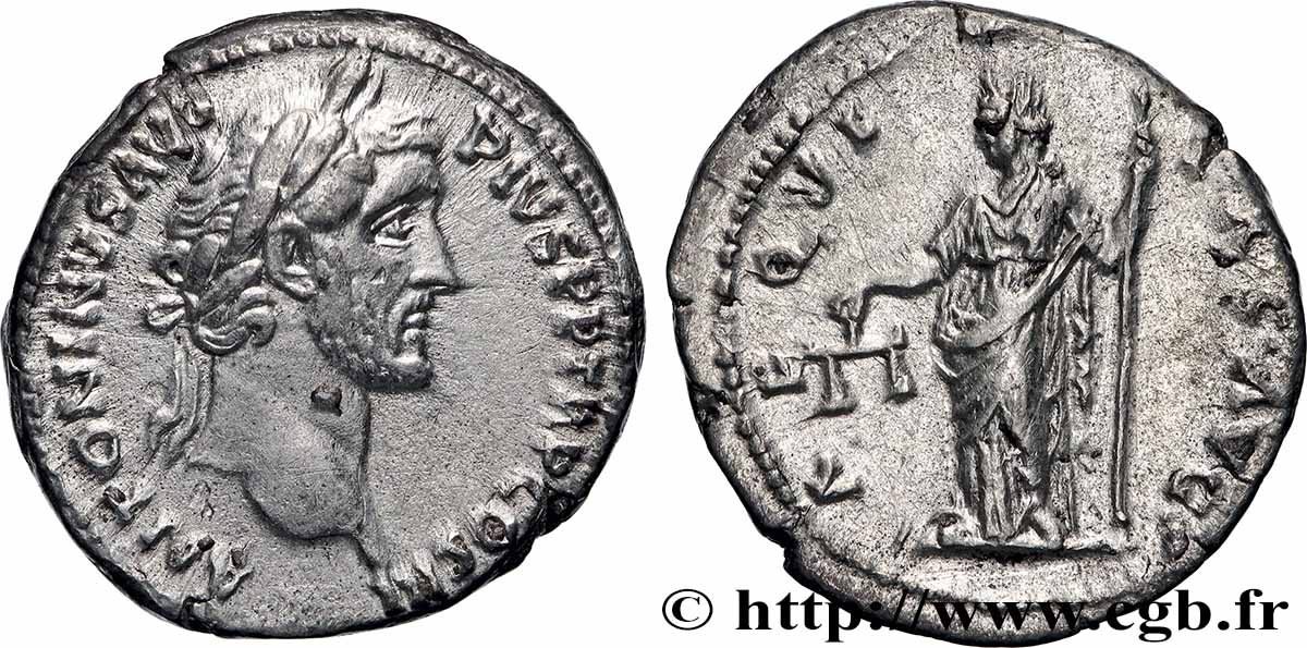 ANTONINUS PIUS Denier fVZ