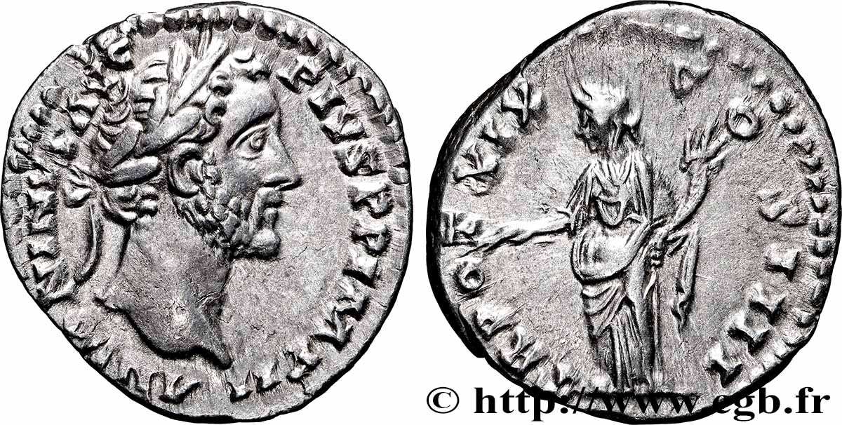 ANTONINUS PIUS Denier AU/AU