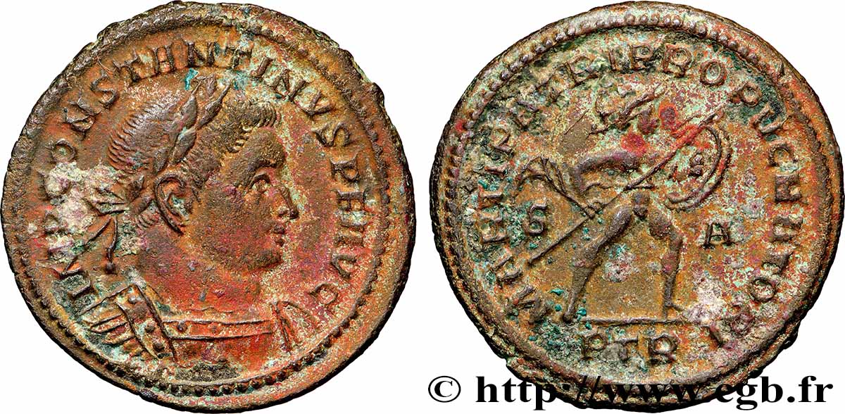 CONSTANTINE I THE GREAT Follis ou nummus XF