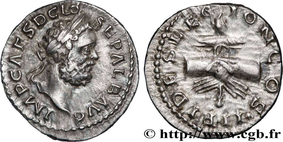 CLODIUS ALBINUS Denier AU