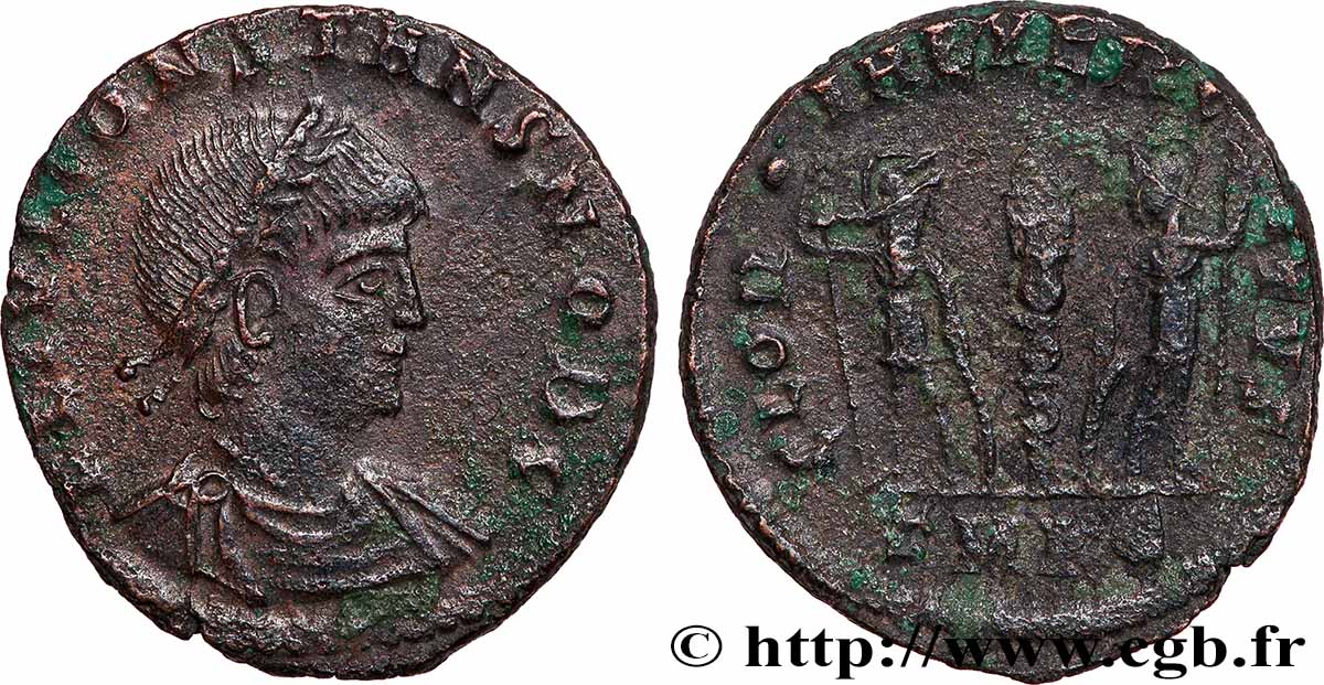 CONSTANTE Centenionalis ou nummus MBC+/MBC