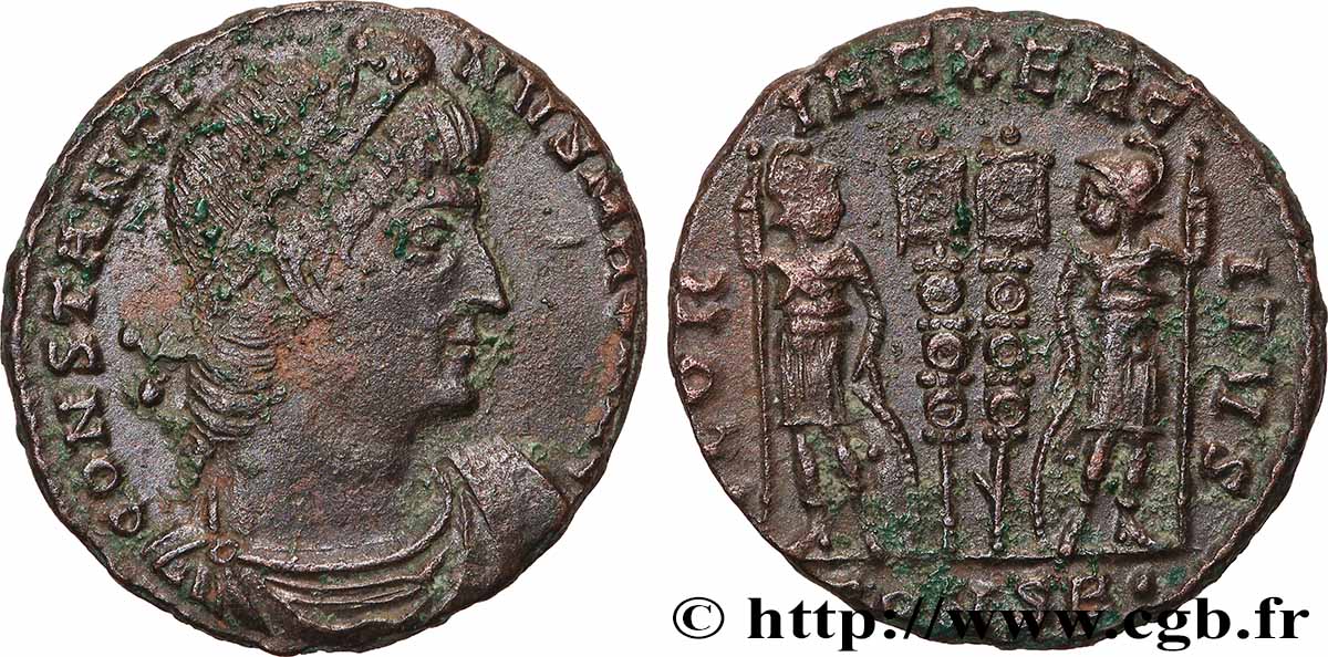 CONSTANTIN Ier LE GRAND Centenionalis ou nummus TTB+