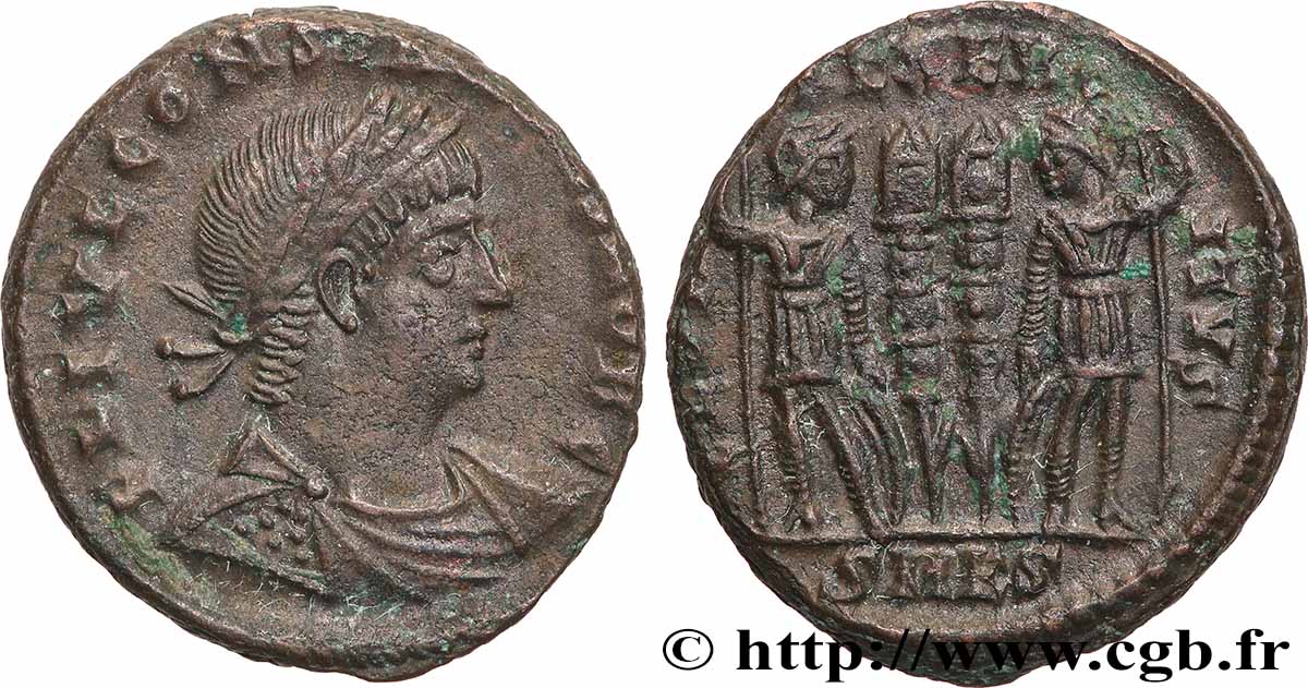 CONSTANTIUS II Centenionalis ou nummus AU