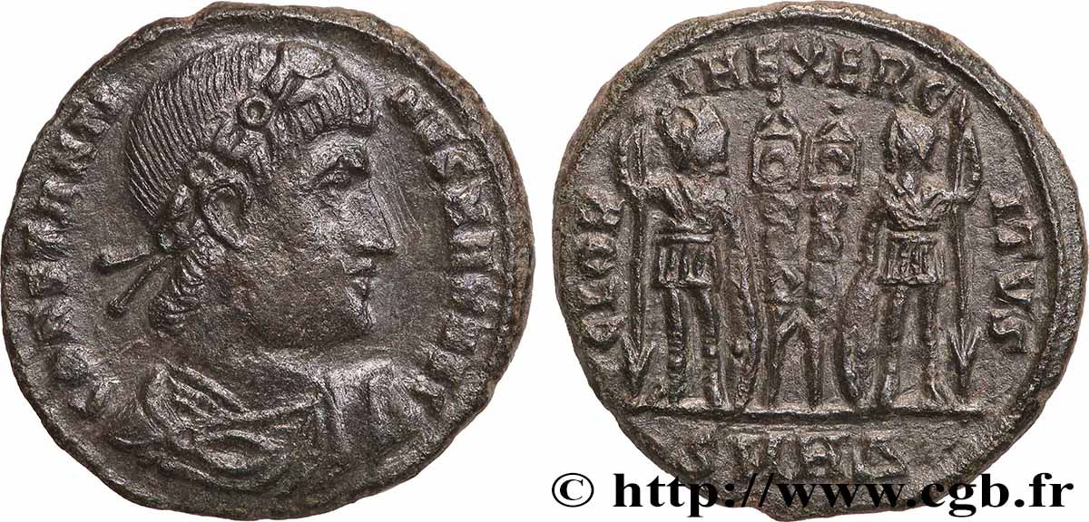 CONSTANTIN Ier LE GRAND Centenionalis ou nummus TTB+