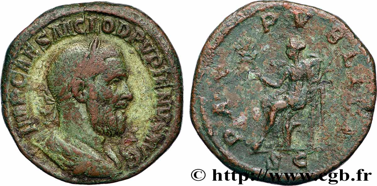 PUPIENO Sesterce MBC/BC+