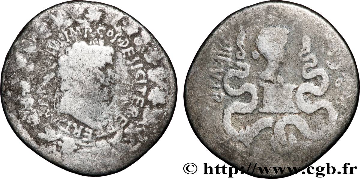 ANTONIUS and OCTAVIA Cistophore BC+