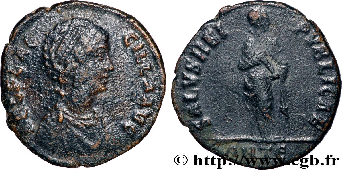 AELIA FLACCILLA Maiorina pecunia TB+