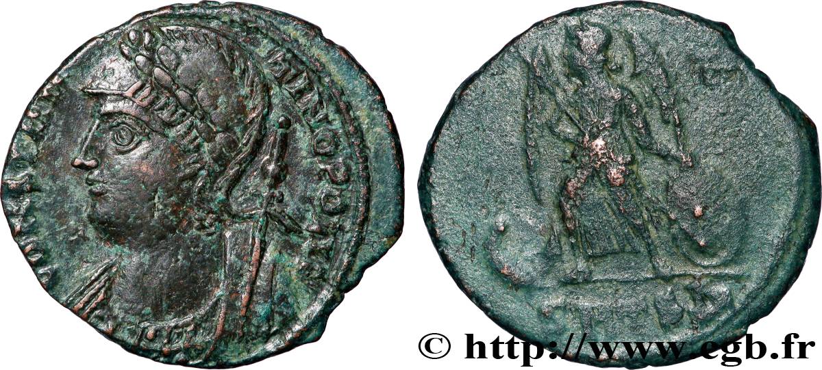 CONSTANTINOPLE Centenionalis ou nummus TTB+/TTB