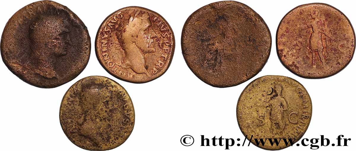 LOTS Lots de 3 monnaies lot