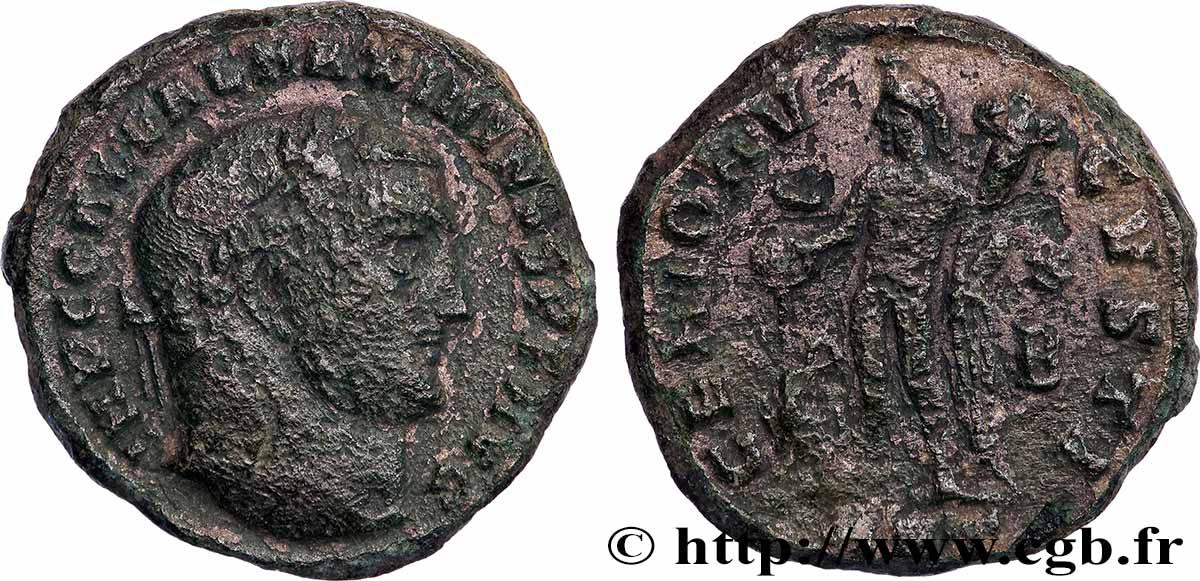 MAXIMIN II DAIA Follis ou nummus TTB