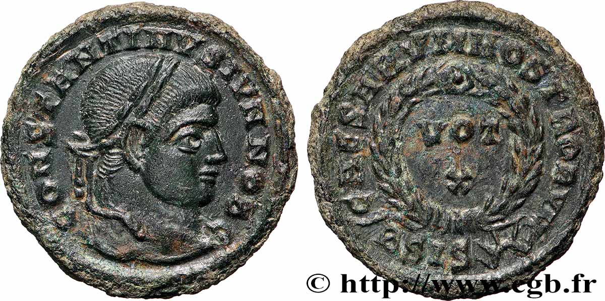CONSTANTIN II Centenionalis ou nummus TTB+