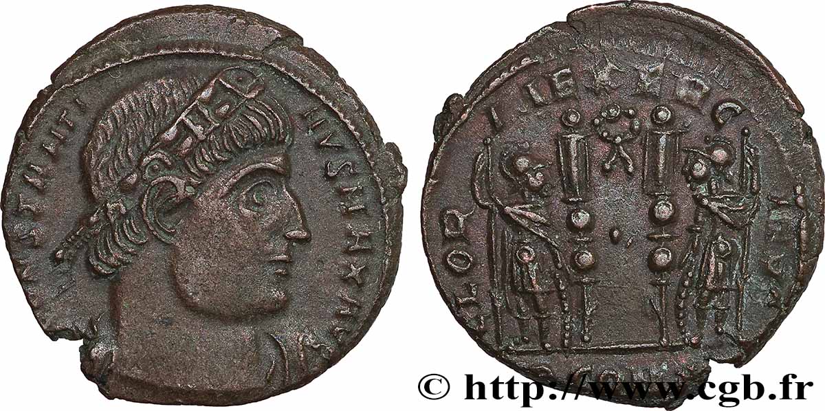 CONSTANTIN Ier LE GRAND Centenionalis ou nummus TTB+