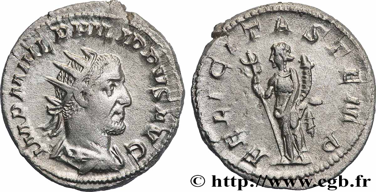 PHILIPPUS I. ARABS Antoninien fVZ