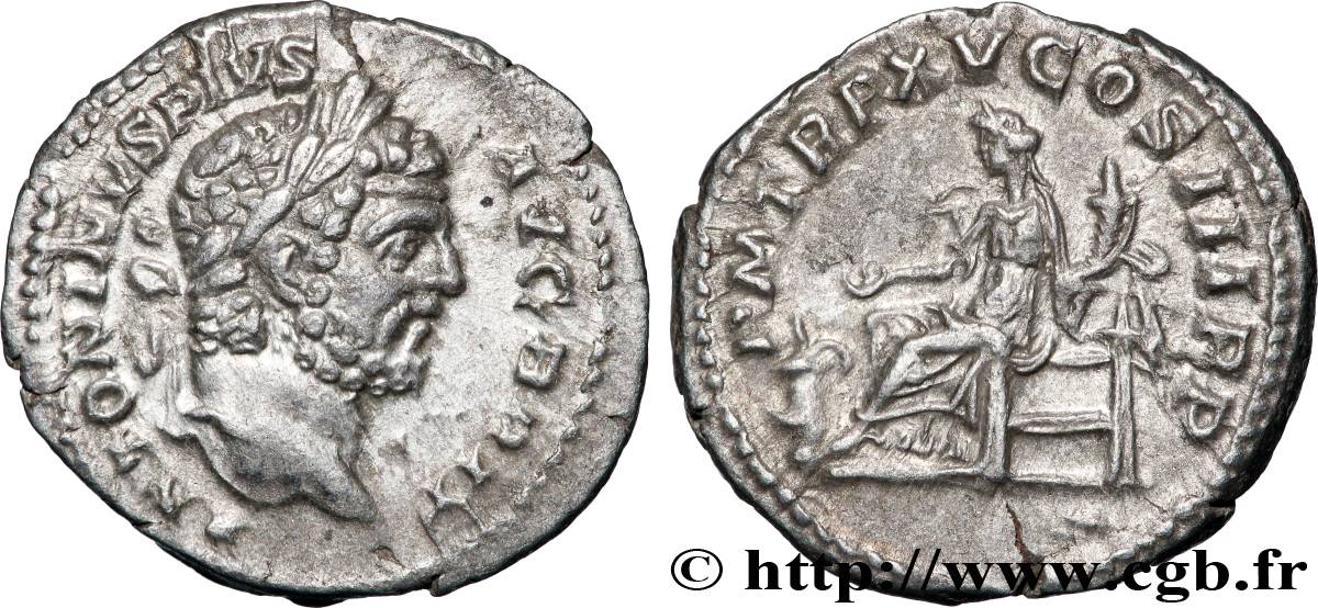 CARACALLA Denier TTB+