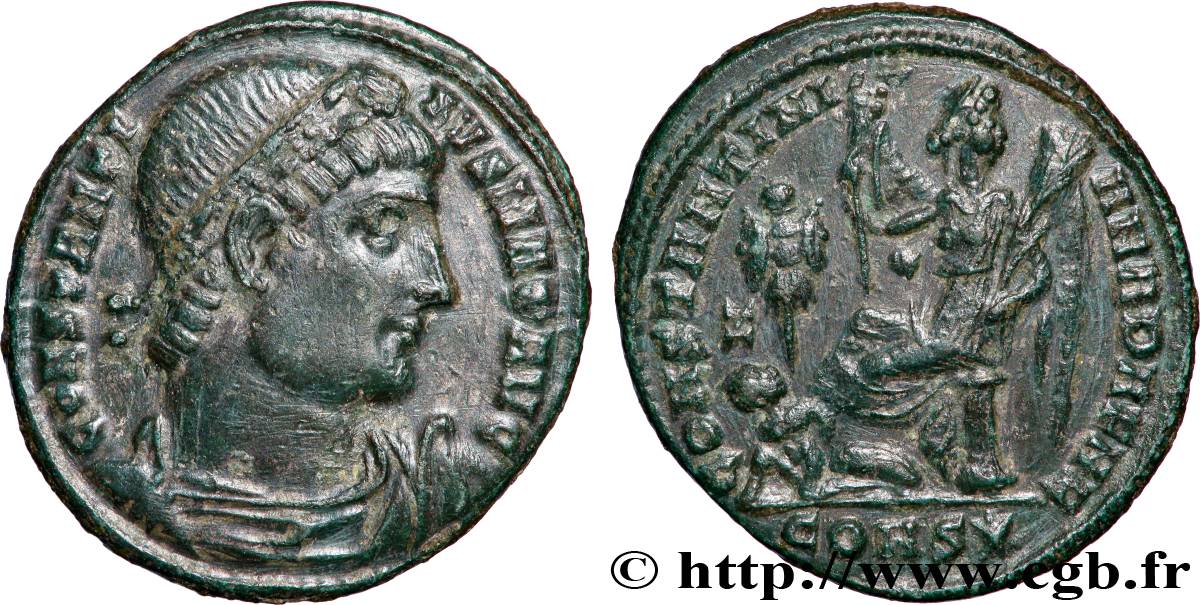CONSTANTIN Ier LE GRAND Centenionalis ou nummus TTB+