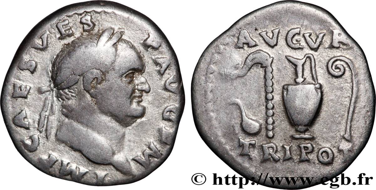 VESPASIEN Denier TTB+/TTB