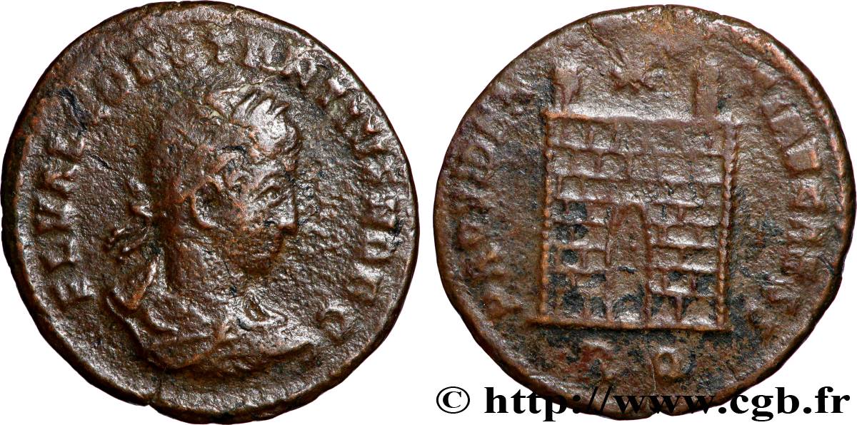 CONSTANCE II Centenionalis ou nummus TTB