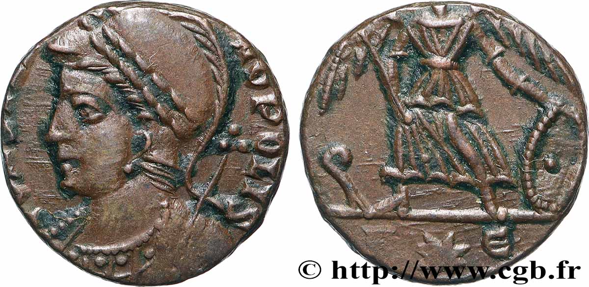 CONSTANTINOPLE Centenionalis ou nummus TTB+