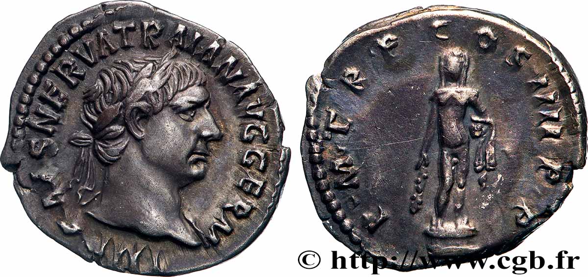 TRAJANUS Denier AU/XF
