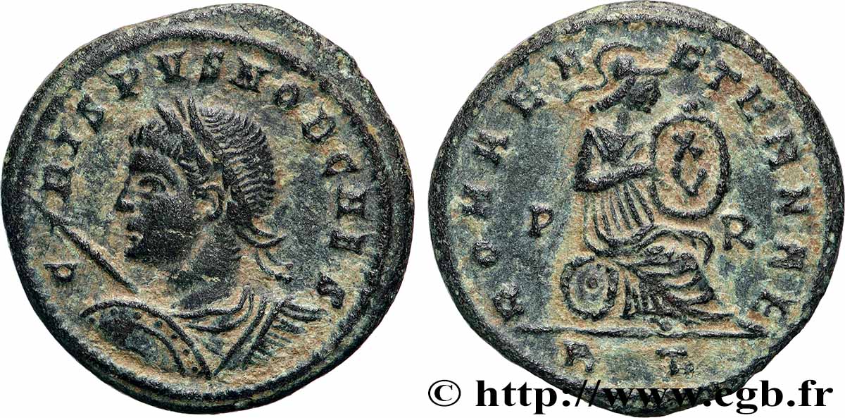 CRISPUS Centenionalis ou nummus TTB+