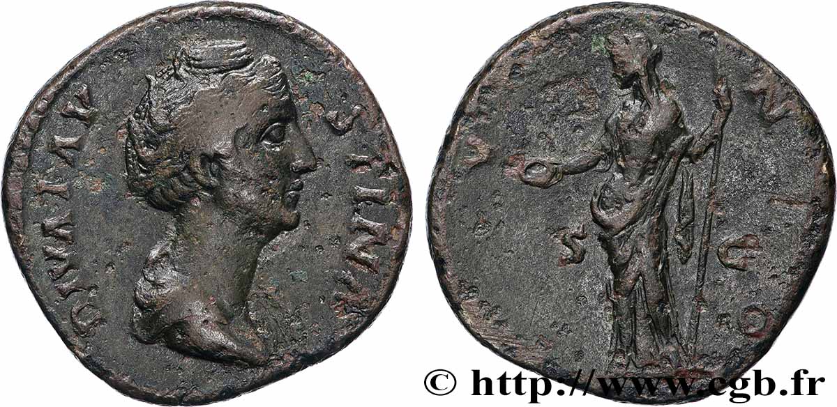 FAUSTINE MÈRE Sesterce TTB