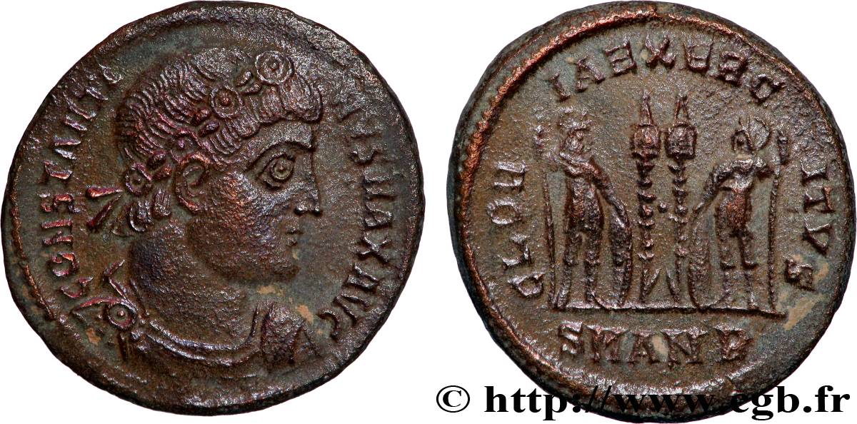 CONSTANTIN Ier LE GRAND Centenionalis ou nummus TTB+